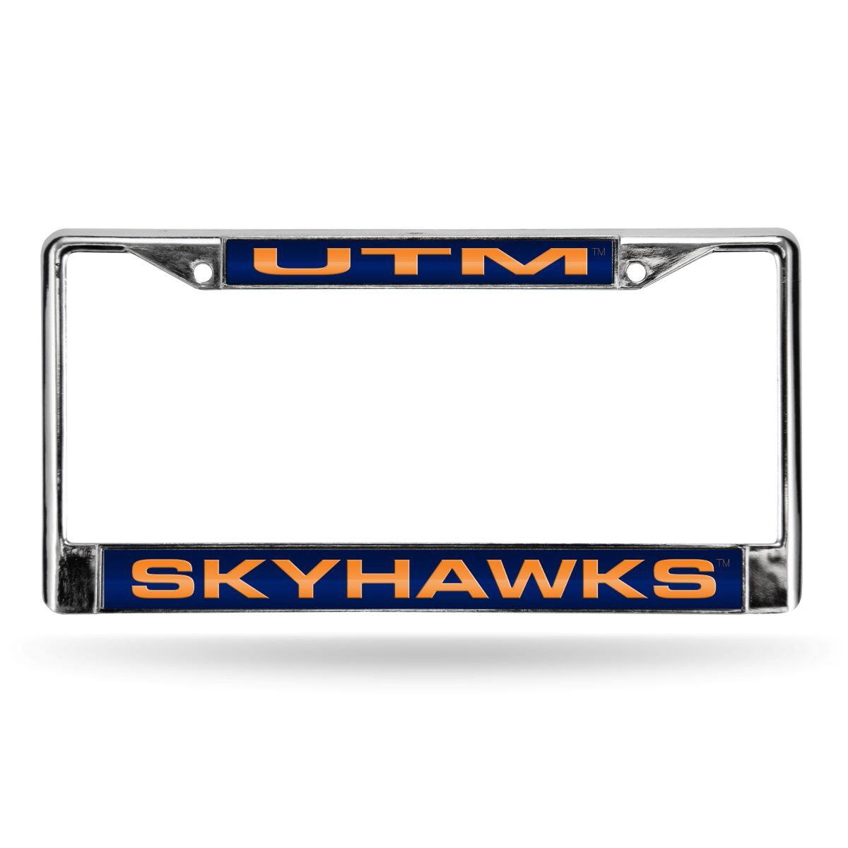 Tennessee Martin Skyhawks Chrome Metal Laser Cut License Plate Frame