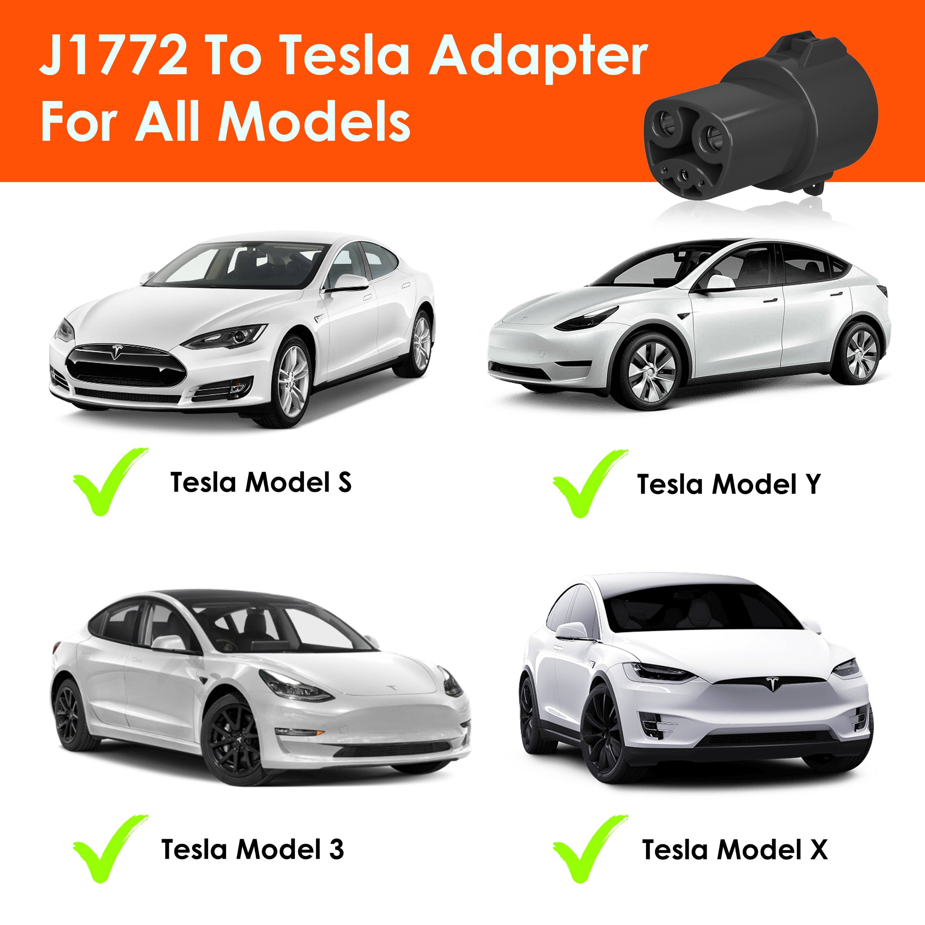 J1772 To Tesla Adapter For All Models

- Tesla Model S
- Tesla Model Y
- Tesla Model 3
- Tesla Model X
