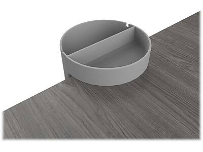 Alt View 3. Deflecto - Deflect-O Standing Desk ABS Plastic Small Desk Organizer, Gray (400001) - Gray.