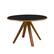 Front Zoom. Walker Edison - Mid-Century Modern Minimalist Round Dining Table - Black.