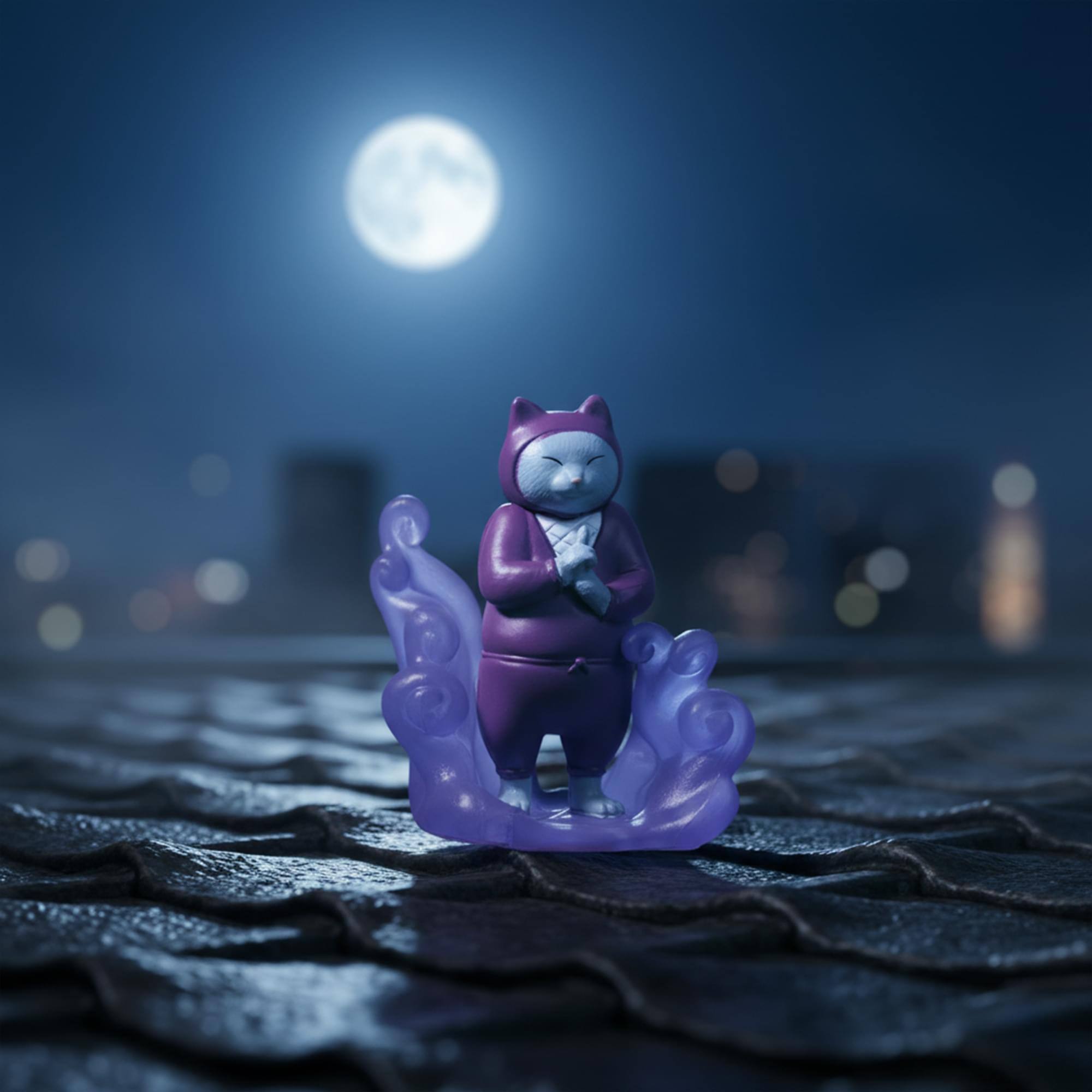 Alt View 3. Little Buddy - Ninja Cats Blind Box Mini Figure | One Random - Multi-Colored.