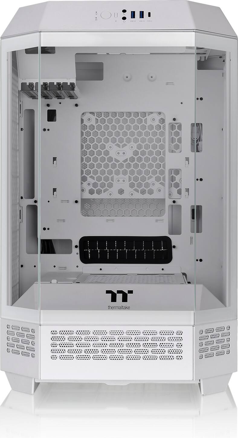 Alt View 11. Thermaltake - The Tower 300 Micro ATX PC Case - Snow.