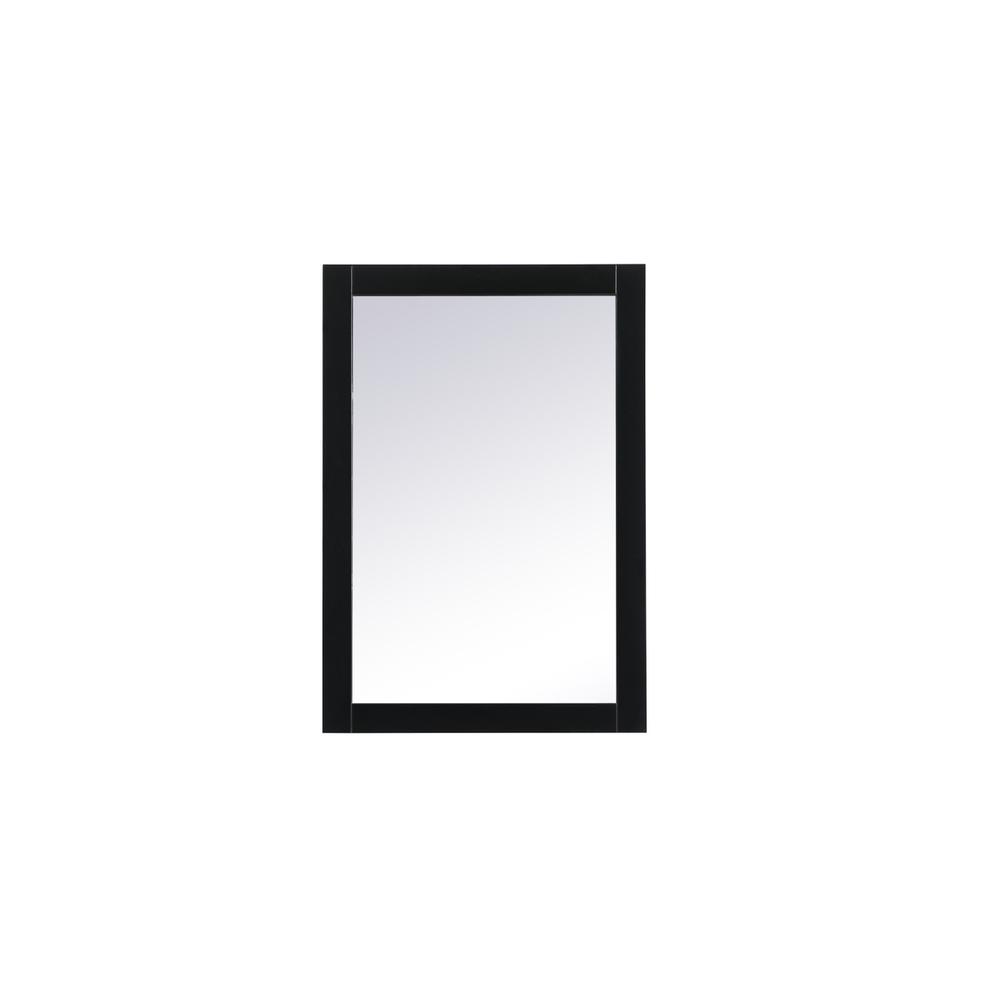 Alt View 2. Elegant Decor - Cole vanity mirror 22 x 32 inch in black - Black.
