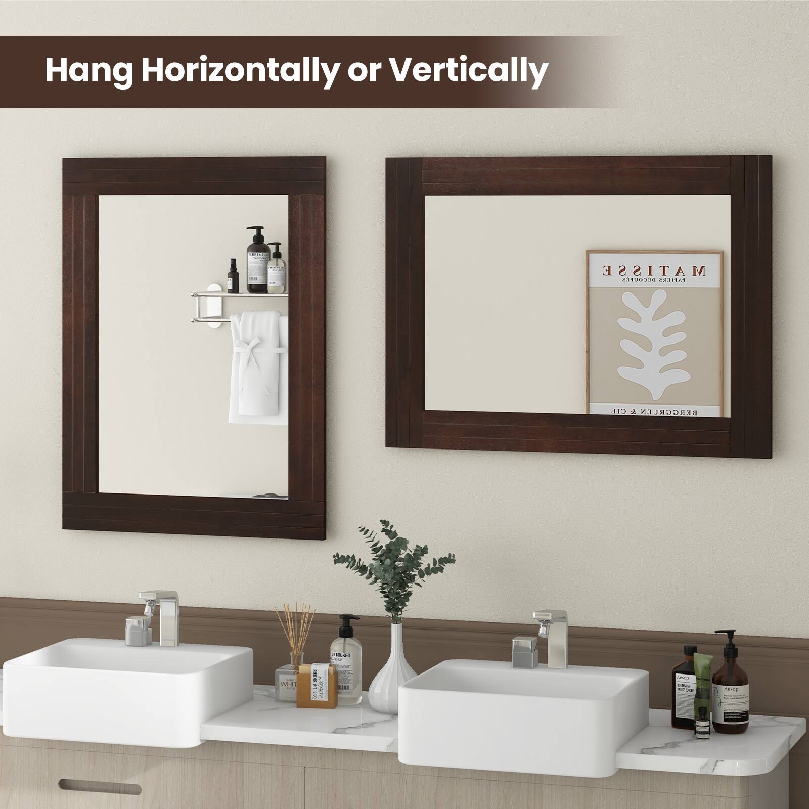 Hang Horizontally or Vertically