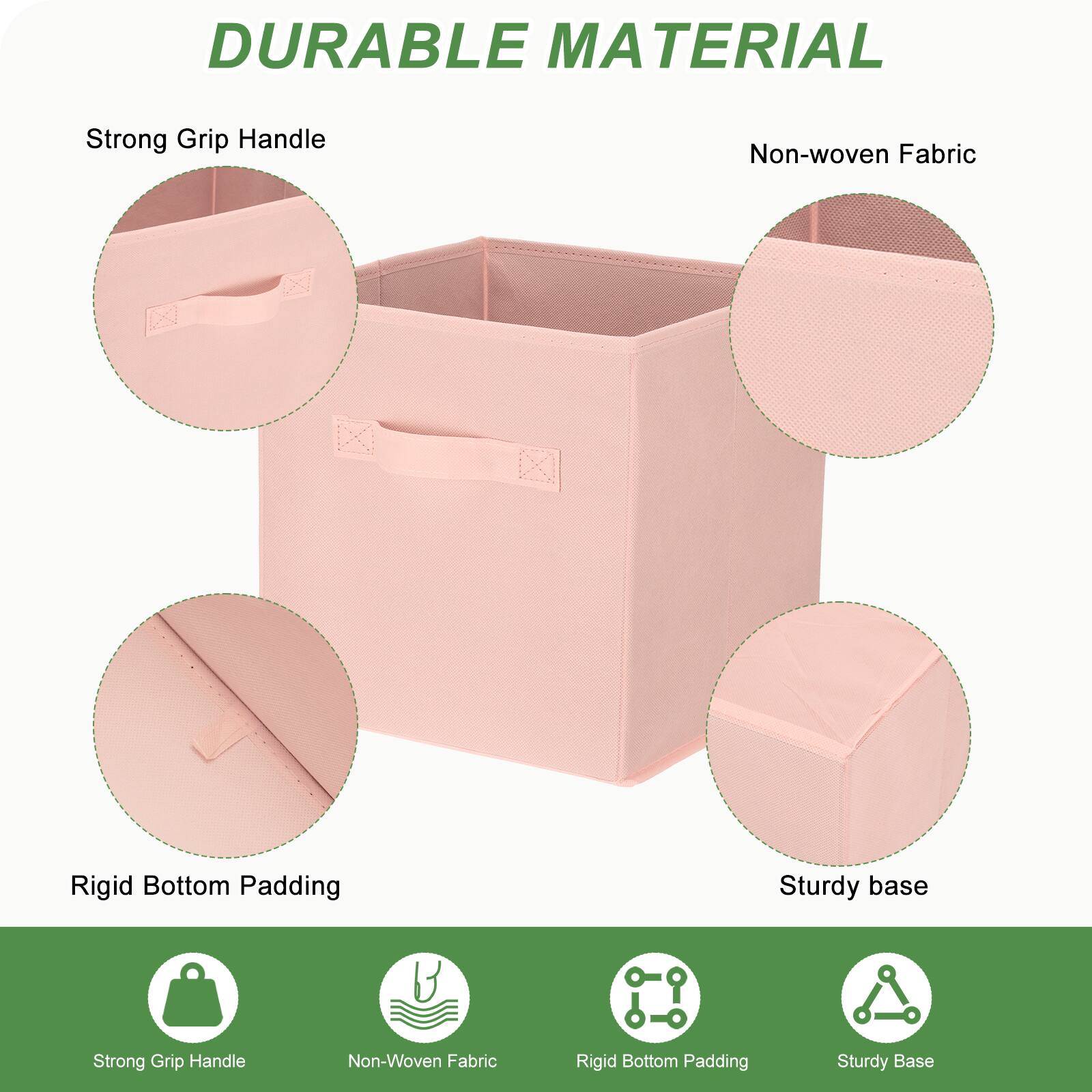 DURABLE MATERIAL

- Strong Grip Handle
- Non-woven Fabric
- Rigid Bottom Padding
- Sturdy Base