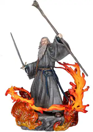Front. Beast - Beast Kingdom - Master Craft - The Lord of the Rings: The Fellowship of the Ring - Gandalf - COLLECTIBLES - Multicolor.