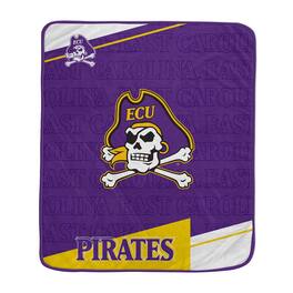 Pegasus - ECU Pirates 50" x 60" Diagonal Ghost Ultra Soft Blanket - Multicolor