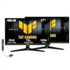 ASUS 27" SERIES FIVE F I V E FIVE V E i IING TUF GAMING FHD 75Hz VESA (1920 x 1080) Refresh rate Mount