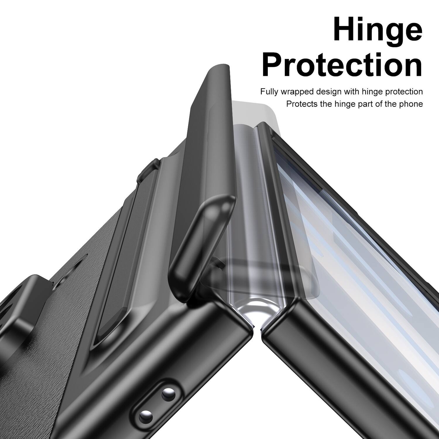 Hinge Protection

Fully wrapped design with hinge protection
Protects the hinge part of the phone