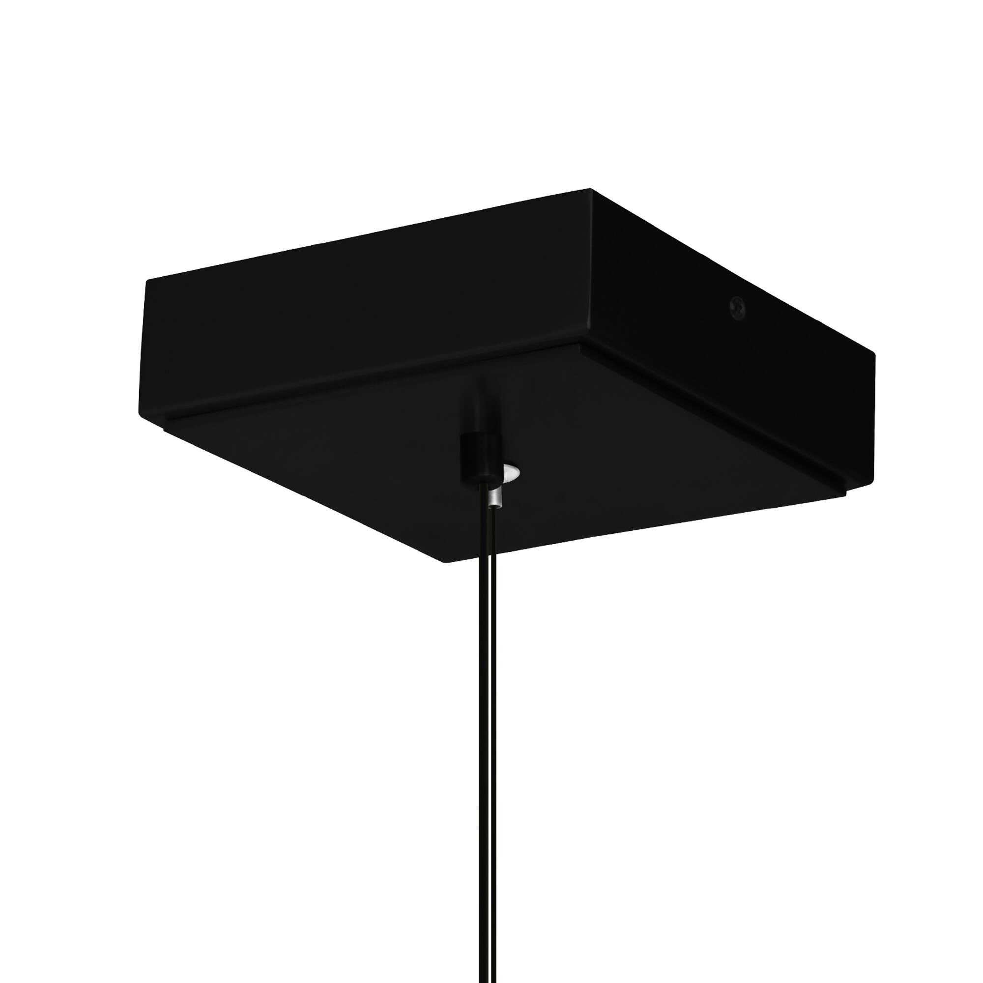 Alt View 2. CWI Lighting - Moon Integrated LED Black Mini Pendant - Black.