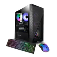 iBUYPOWER - Slate 6 MESH Gaming Desktop PC - Intel Core i5 14400F- NVIDIA GeForce RTX 4060 Ti 8GB- 32GB DDR5 RGB RAM - 2TB NVMe - Black - Front_Zoom