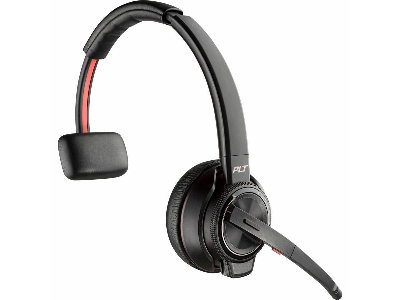 Alt View 8. Poly - Poly Savi 8200 Office 8210 Mono Wireless Headset - Bluetooth/DECT 6.0 - Noise Cancelling Mic - Black.