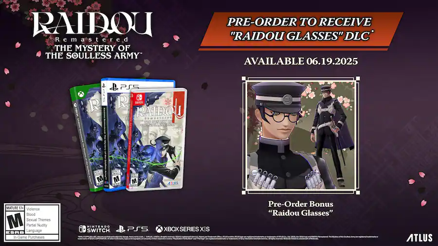 Raidou: Remastered – The Mystery of the Soulless Army Launch