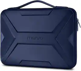 mosiso - Laptop Sleeve 15-15.6 inch Waterproof Shockproof EVA Hard Shell Laptop Case for MacBook Pro 16 HP Dell - Navy Blue