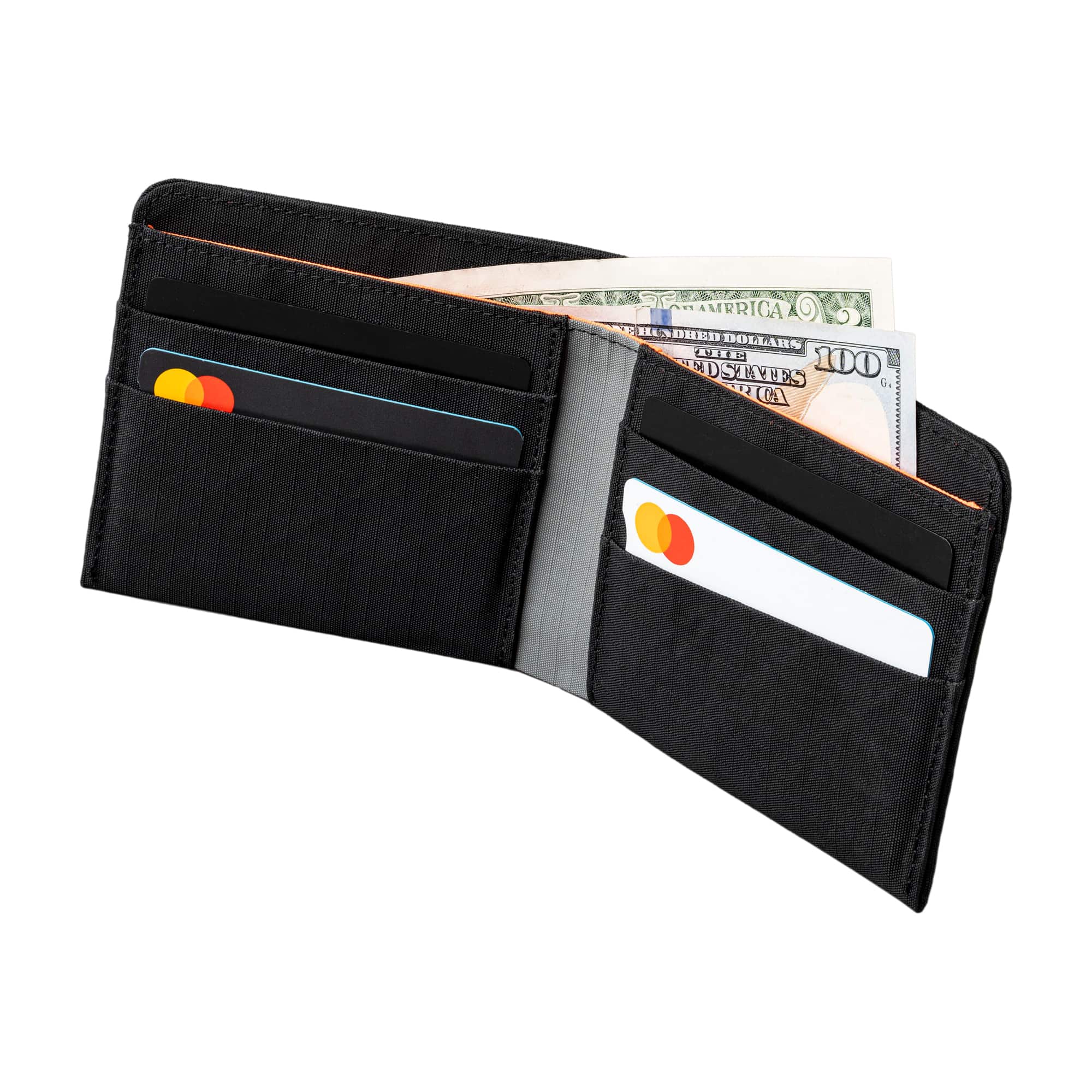 ALPAKA - ARK Classic Wallet,Bifold Wallet with Magnetic Closure, RFID Protection, Global Bill Fit,Gift-Ready Box - Black Axogrid 210D
