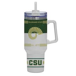 Indigo Falls - Colorado State Rams 40oz. Rocky Vintage Tumbler - White