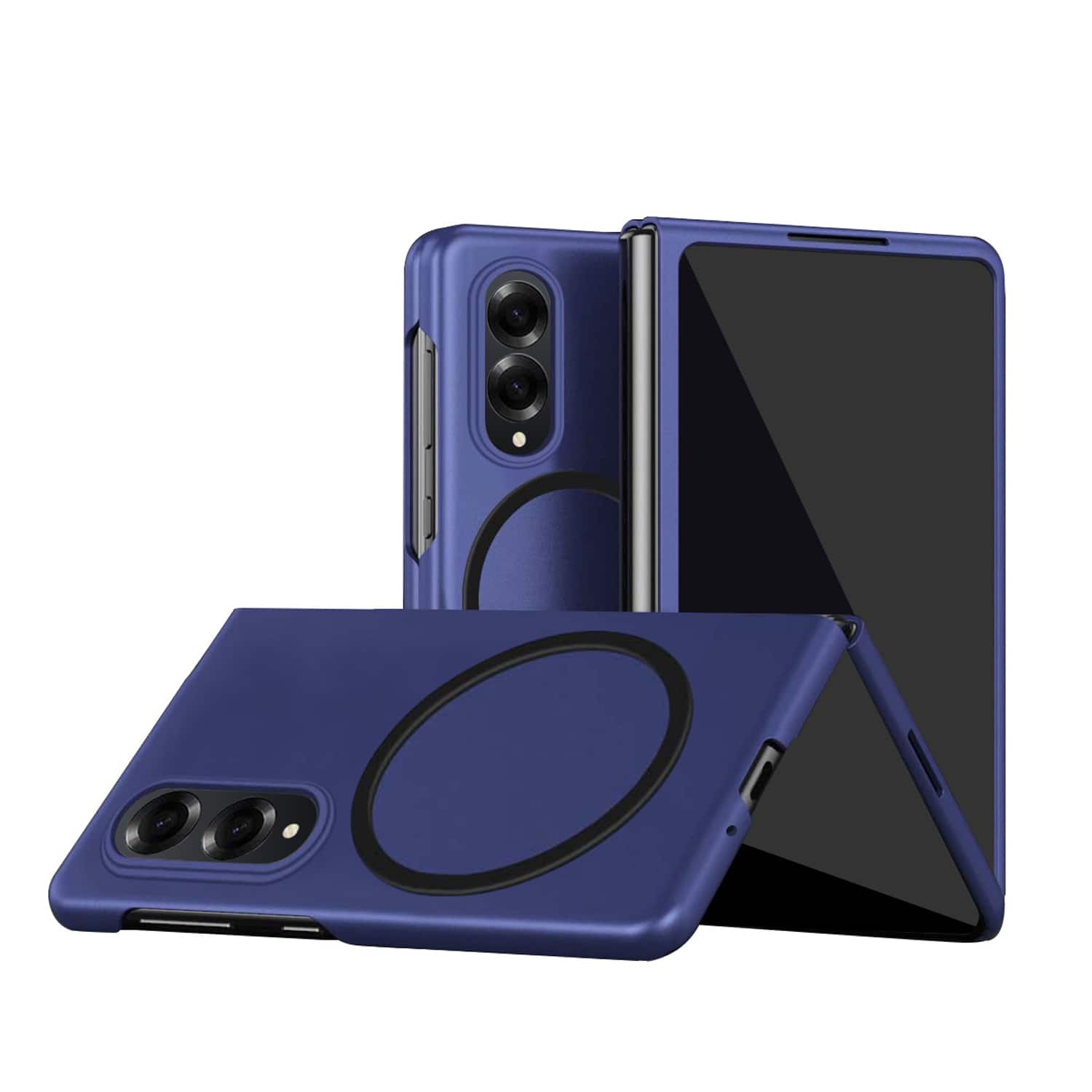 Dteck - Magnetic Shockproof Phone Case for Samsung Galaxy Z Fold8, Hard PC Slim Protective Cover with Raised Edge Screen Camera - Blue price history on PriceWatchPro