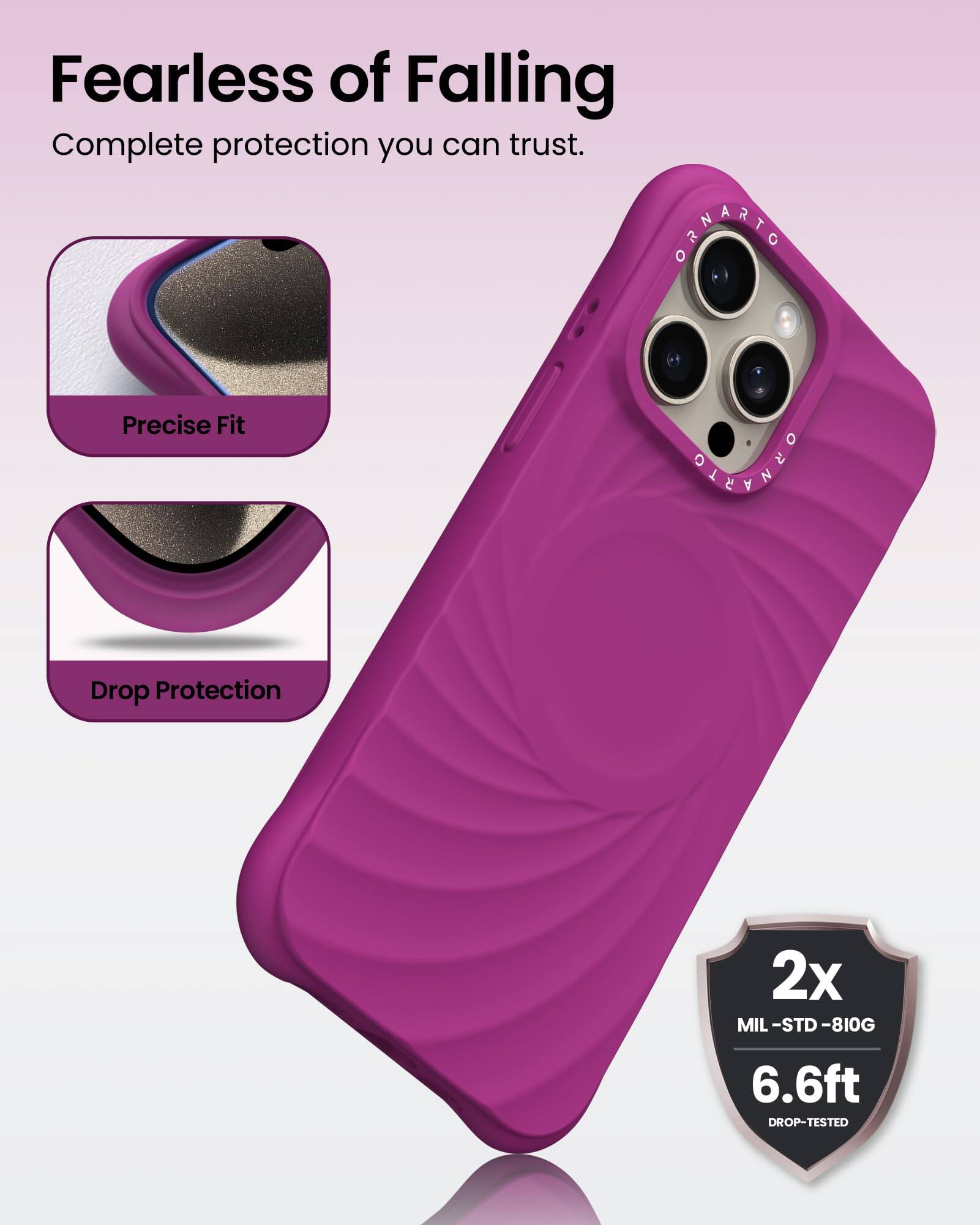 Fearless of Falling Complete protection you can trust. Precise Fit Drop Protection 2x MIL-STD-810G 6.6ft DROP-TESTED