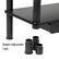Alt View 1. Mind Reader - Dual Monitor Stand, Storage Shelf, Desktop Organizer, Riser, Office, 38.5"L x 11"W x 10.5-12.5"H - Black.