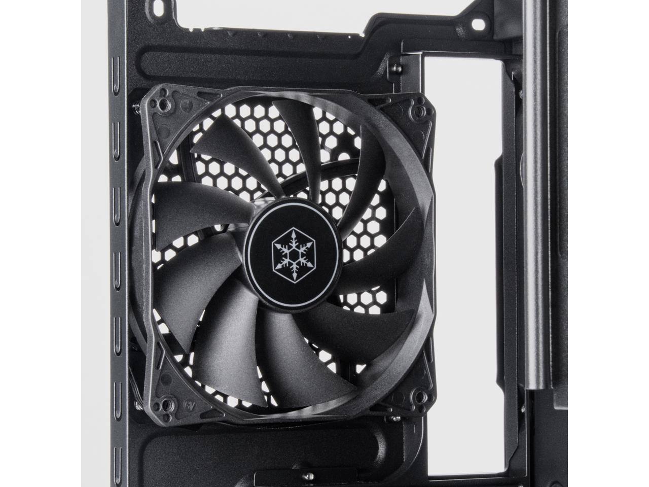 Alt View 8. SilverStone - FARA 313 Compact SST-FA313-B-C Micro-ATX Tower Chassis with Tremendous Storage Drive Compatibility - Black.