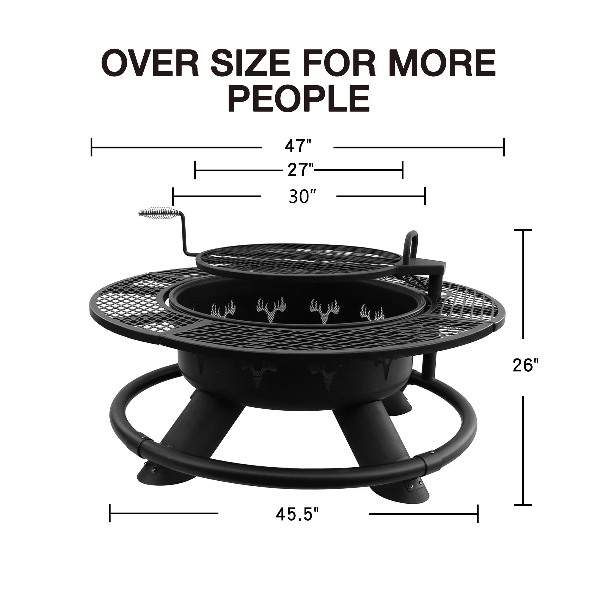 OVER SIZE FOR MORE PEOPLE
47"
27"
30"
45.5"
26"