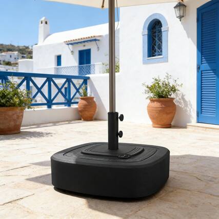Front. Anysun - Anysun Chic Design Square Movable Backyard Umbrella Base, Assembly Required - Black.