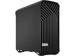Fractal Design - Torrent E-ATX Black Solid High-Airflow Mid Tower Computer Case - Black