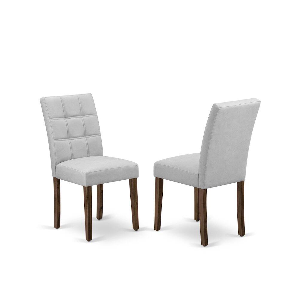 Back. East West Furniture - 5 Piece Dining Set consists A Modern Table - Brown.