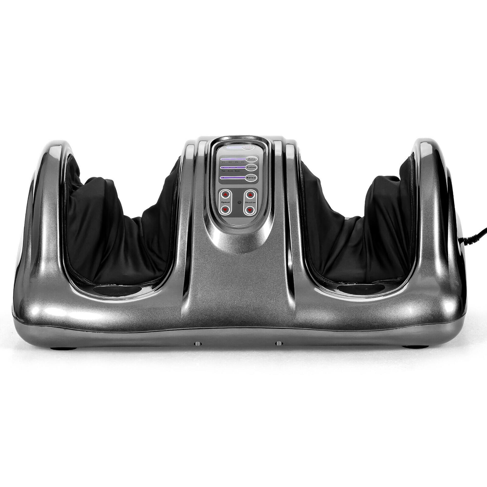 Alt View 20. Costway - Shiatsu Foot Massager Kneading and Rolling Leg Calf Ankle with Remote Gray - Gray.