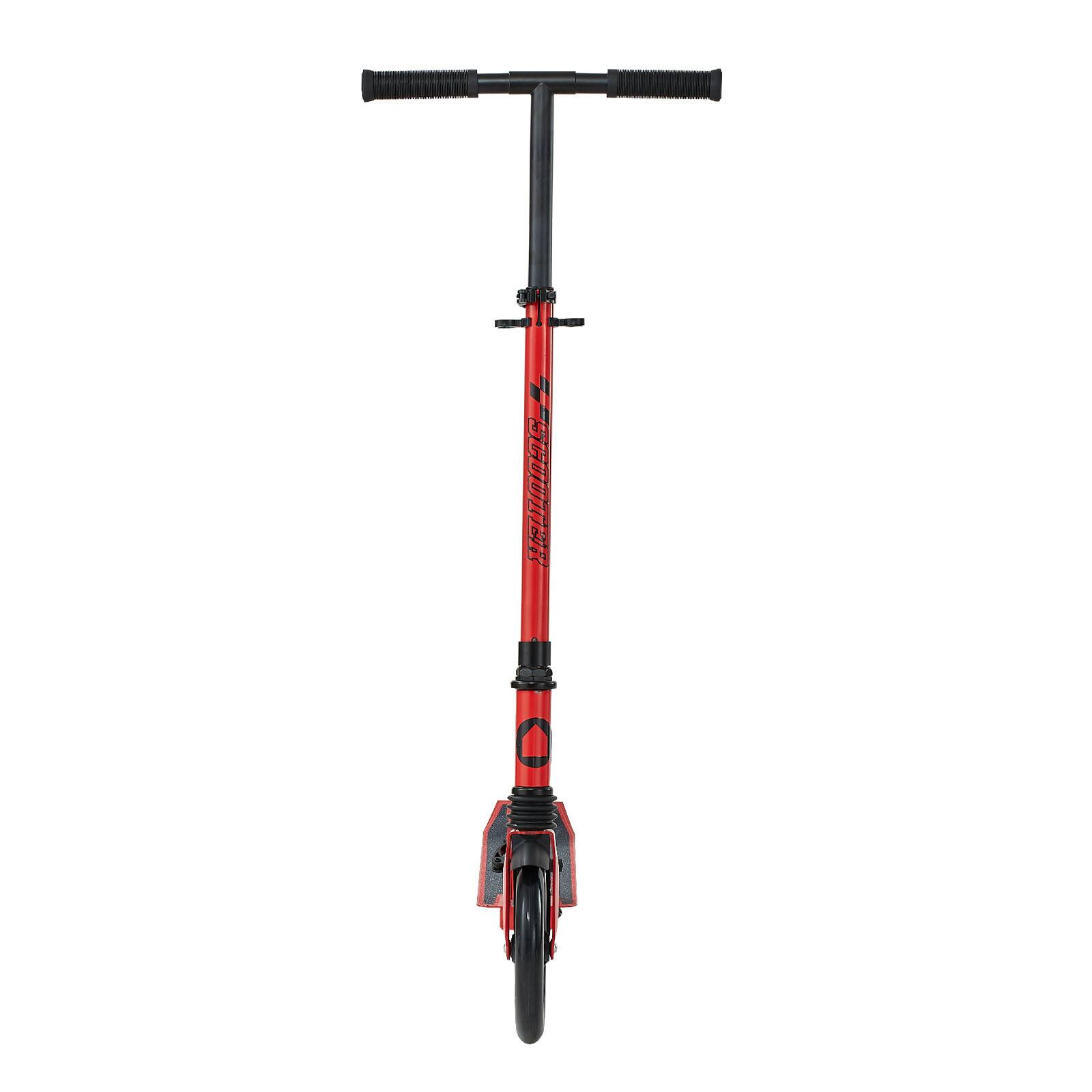 Alt View 5. VEVOR - Kick Scooter for Kids Ages 8+, Teens & Adults, 2-Wheel Toddler Scooter with Adjustable Height Handlebar - Red + Black.
