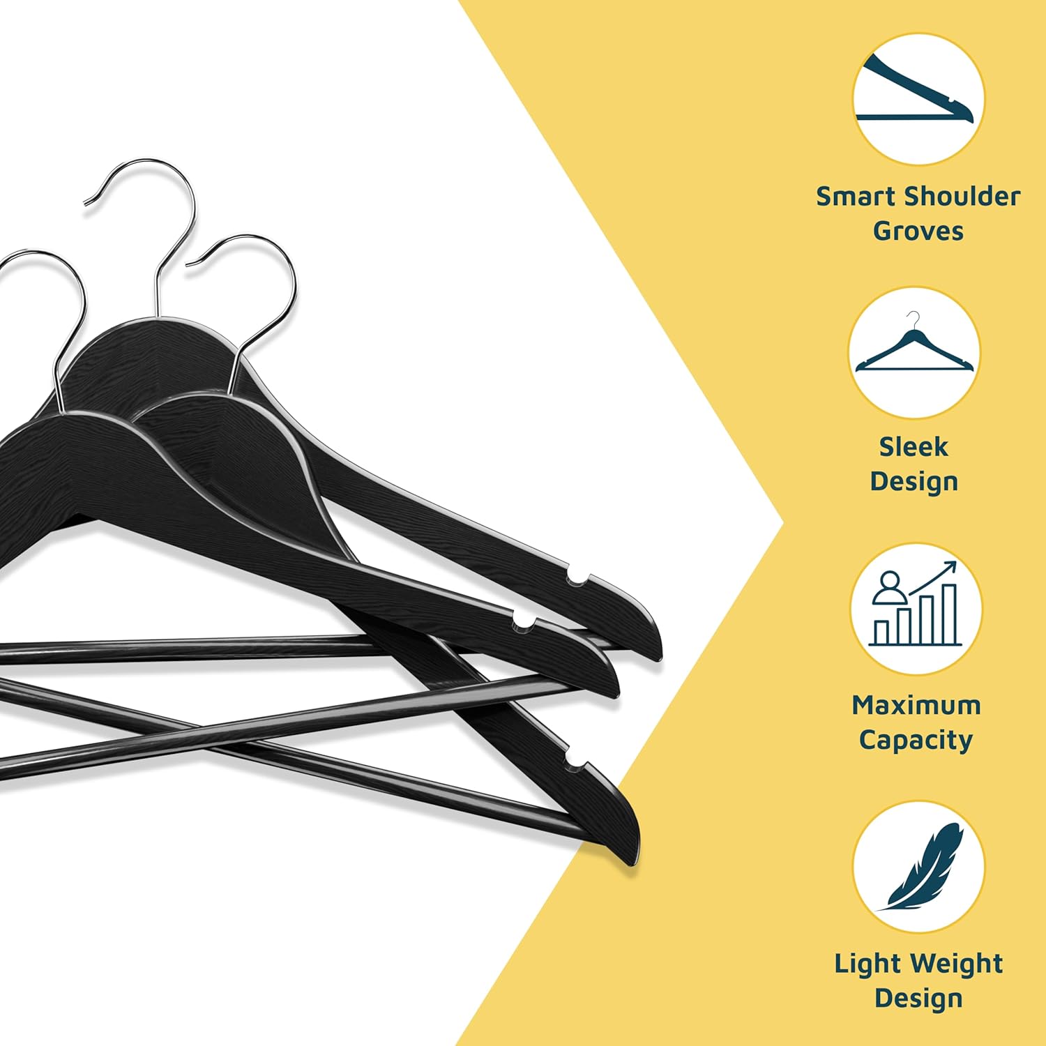 Smart Shoulder Groves, Sleek Design, Maximum Capacity, Light Weight Design