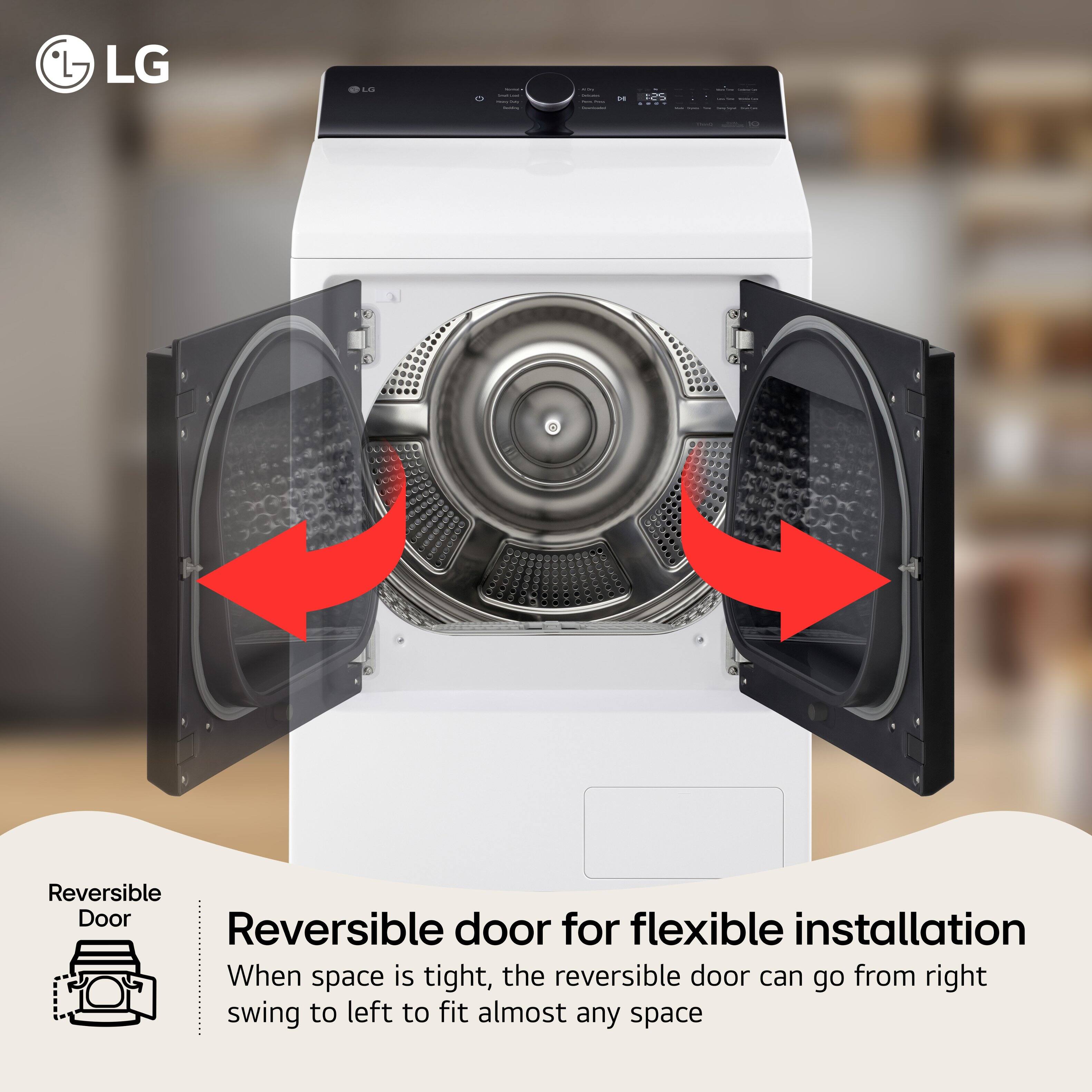LG

Reversible Door

Reversible door for flexible installation
When space is tight, the reversible door can go from right swing to left to fit almost any space