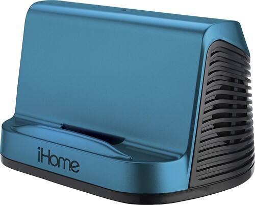 Angle Standard. iHome - Portable Speaker System for Apple® iPad®, iPhone® and iPod® - Blue.