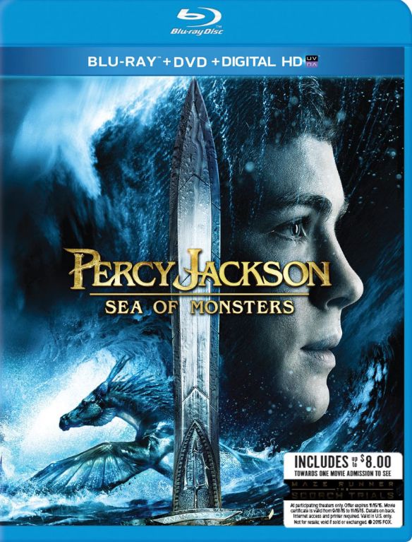  Percy Jackson: Sea of Monsters [Includes Digital Copy] [Blu-ray/DVD] [Movie Money] [2013]