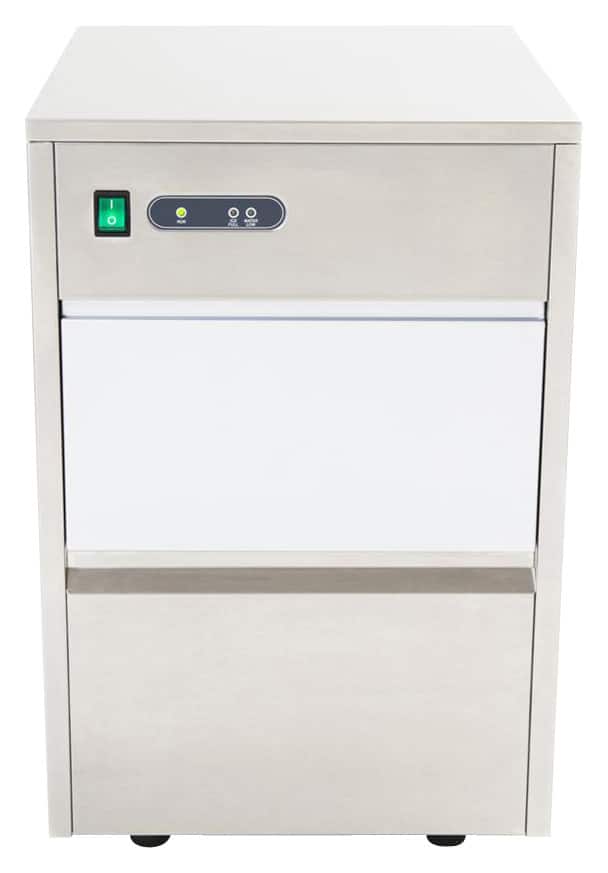Front. Whynter - 15" 44-Lb. Freestanding Icemaker - Stainless steel.