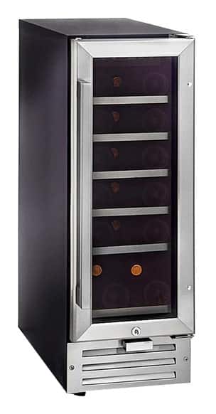 Front. Whynter - 18-Bottle Wine Refrigerator - Black/Stainless-Steel.