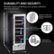 Angle Zoom. Whynter - 18-Bottle Wine Refrigerator - Black/Stainless-Steel.