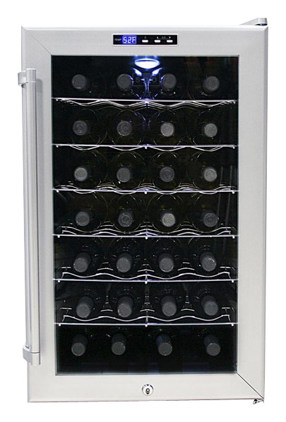 UPC 891207001156 product image for Whynter - SNO 28-Bottle Wine Cooler - Platinum | upcitemdb.com