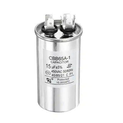 CBB65A-1 CAPACITOR
15 µF ±5%
450VAC 50/60Hz
40/85/21 C P1
Protected
10,000AFC
CQC