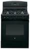 GE - 30" Self-Cleaning Freestanding Gas Range - Black-Front_Standard