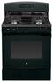 GE - 30" Self-Cleaning Freestanding Gas Range - Black-Front_Standard