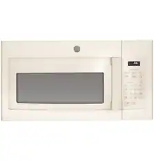 Front. GE - 1.6 Cu. Ft. Over-the-Range Microwave - Bisque.