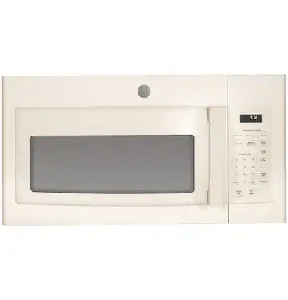 Front. GE - 1.6 Cu. Ft. Over-the-Range Microwave - Bisque.