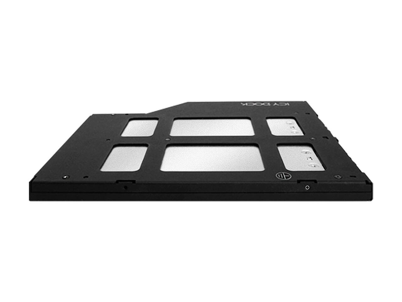 Icy Dock 2 x M.2 NVMe SSD Mobile Rack Enclosure for Ultra Slim ODD Bay ...