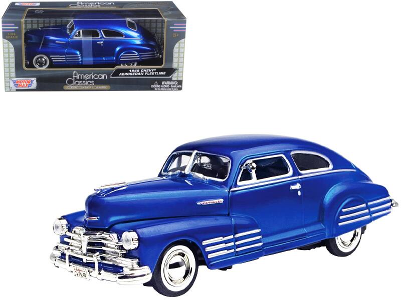 American Classics  
1:64 Scale  
1948 Chevy Aero Sedan Fleetline  

MOTOR MAX  

WARNING: CHOKING HAZARD - Small parts. Not for children under 3 years.