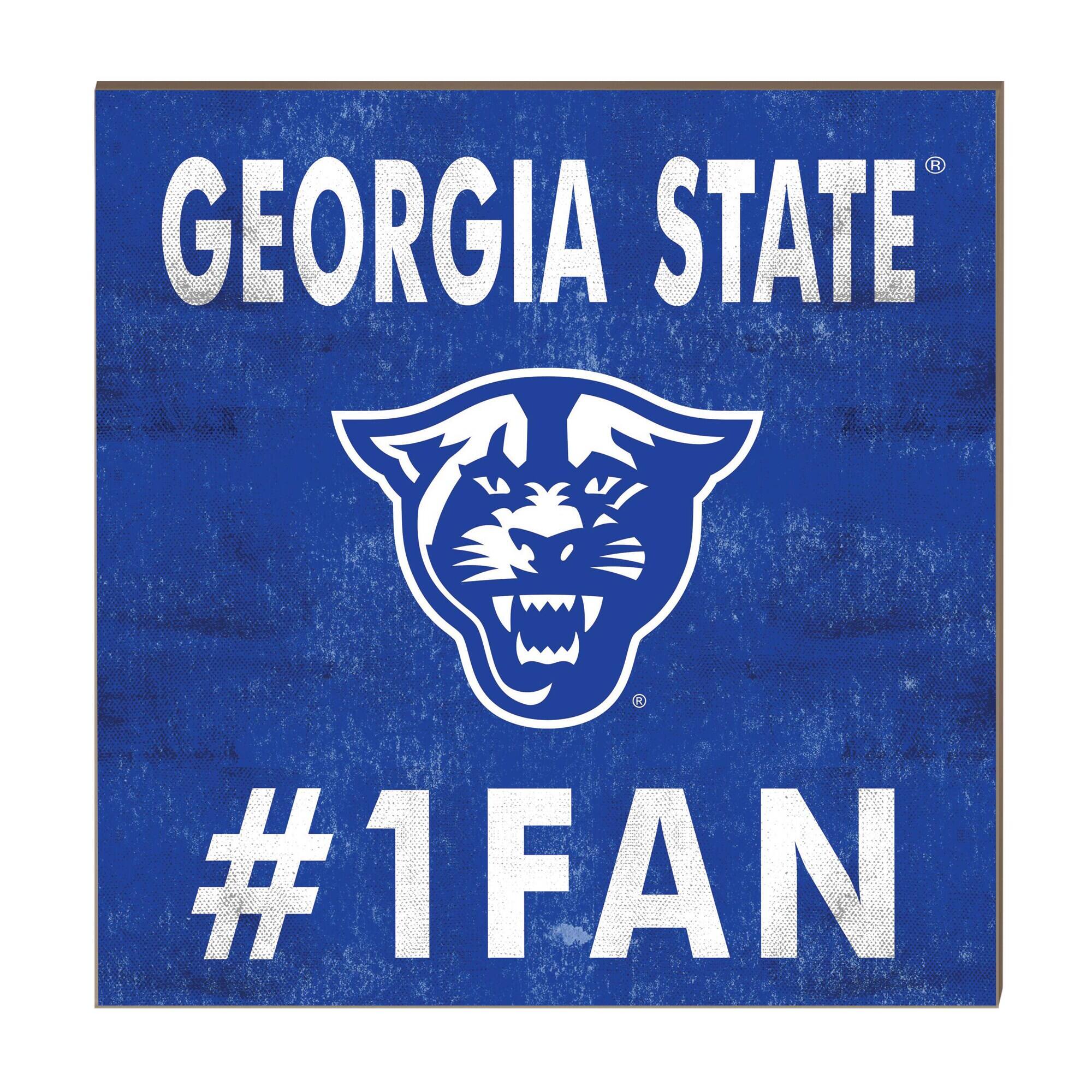 Georgia State Panthers 10" x 10" #1 Fan Plaque