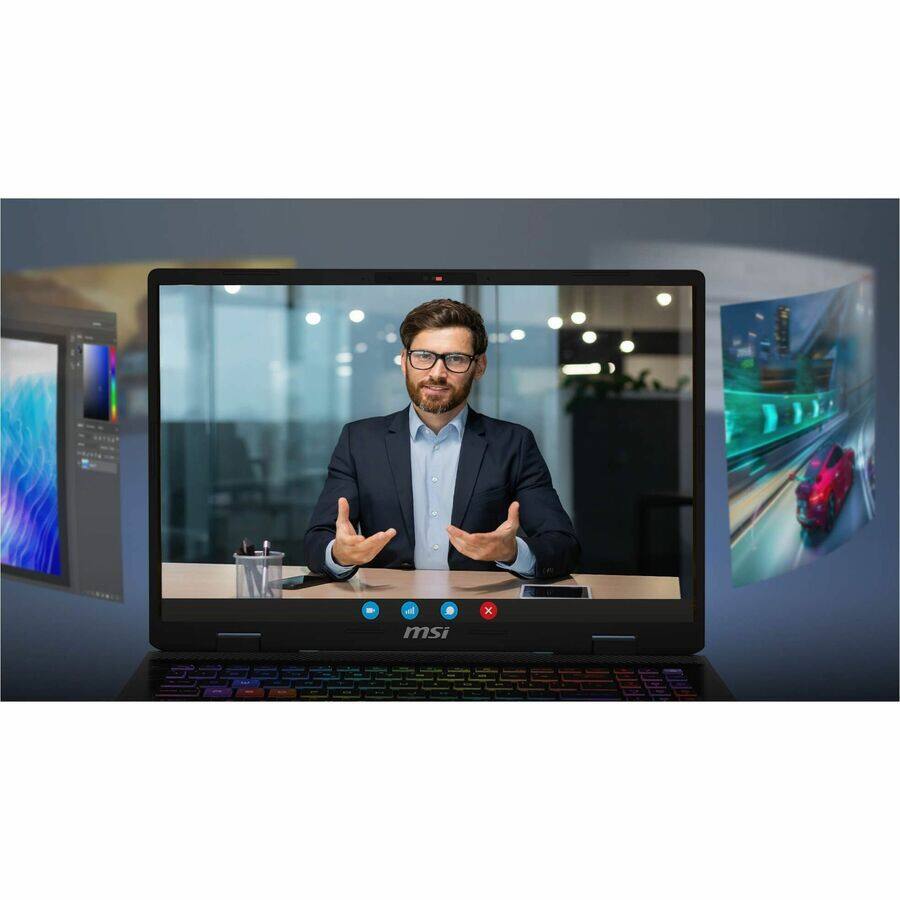 Alt View 8. MSI - MSI Crosshair 16 HX AI D2XW - Intel Ultra 7 255HX, 32GB, 1TB SSD, RTX 5070, Wi-Fi 6E - Gray.