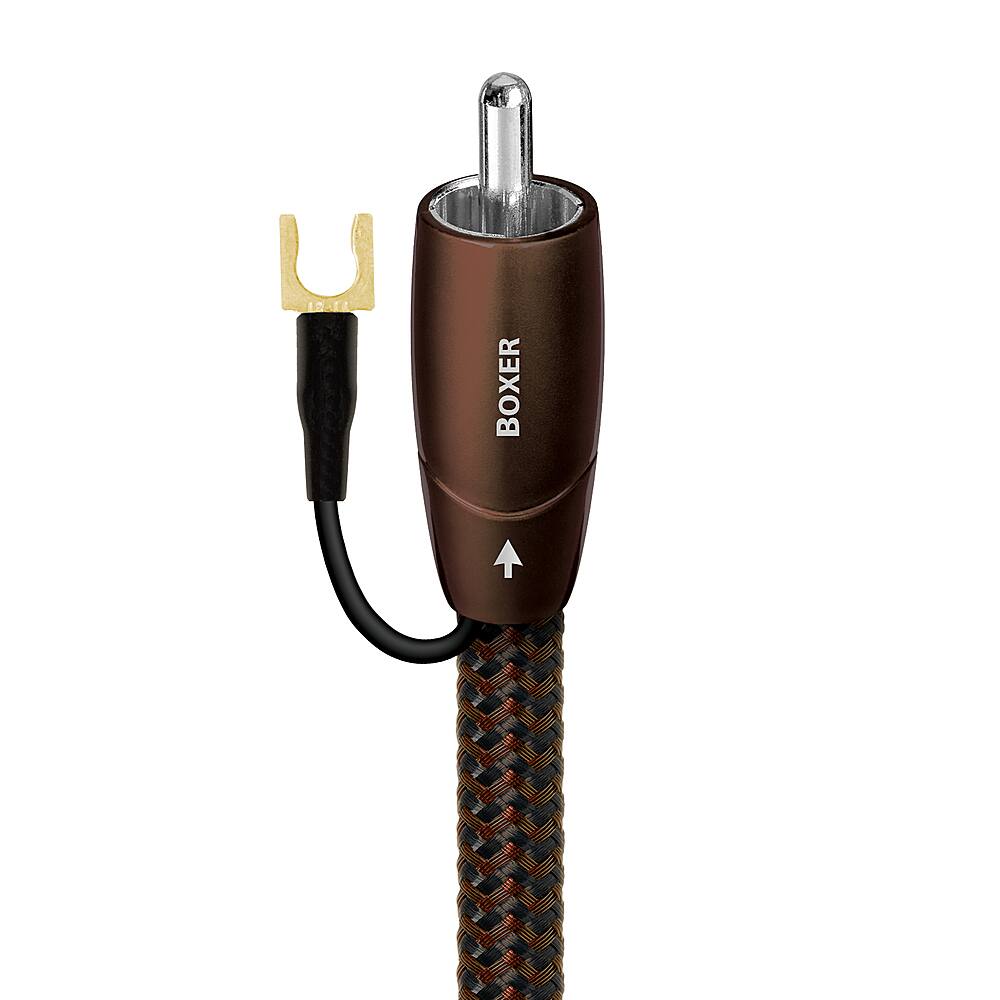 Angle. AudioQuest - AUDIOQUEST - 2.0M BOXER SUBWOOFER - Brown/Black.