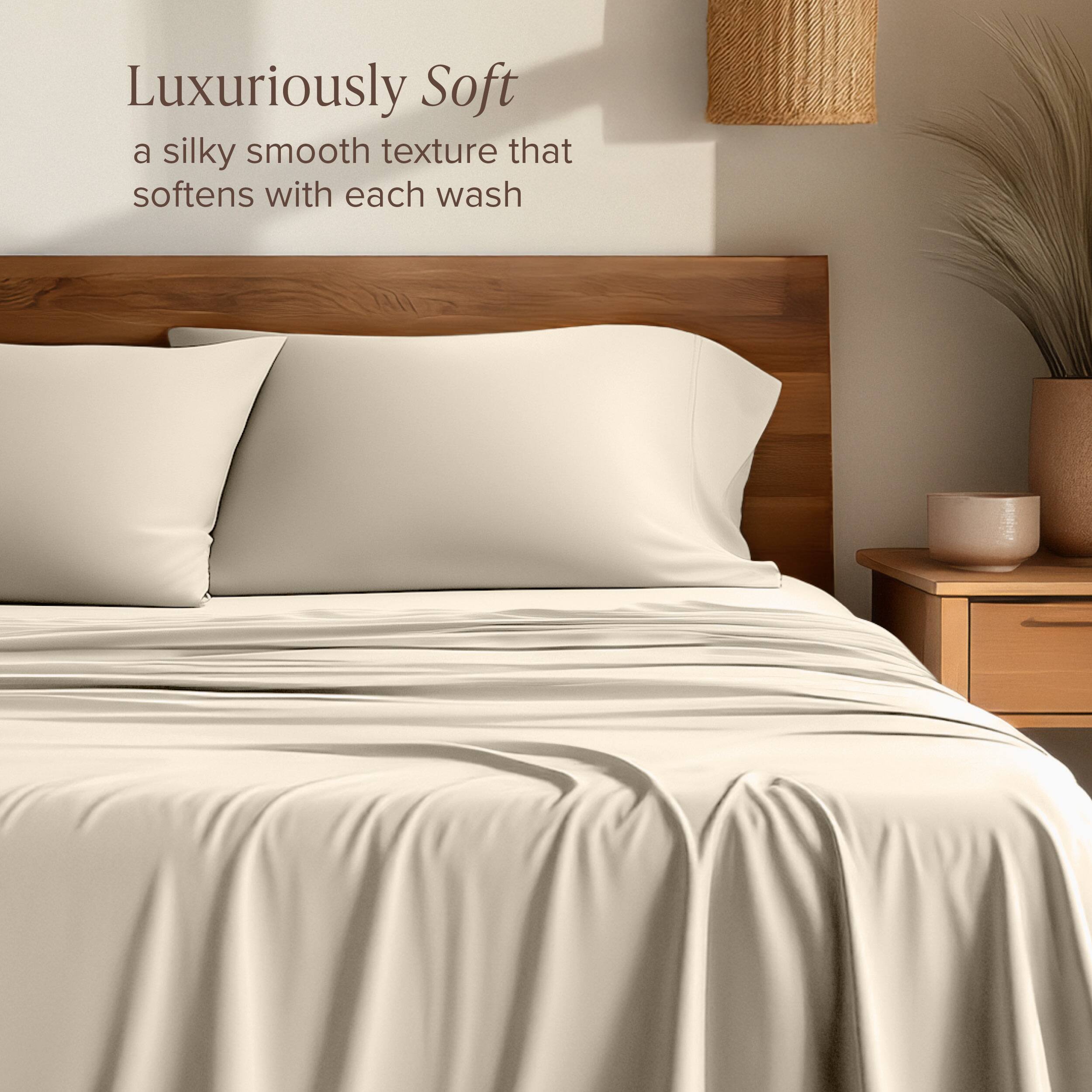 Luxuriously Soft  
a silky smooth texture that softens with each wash