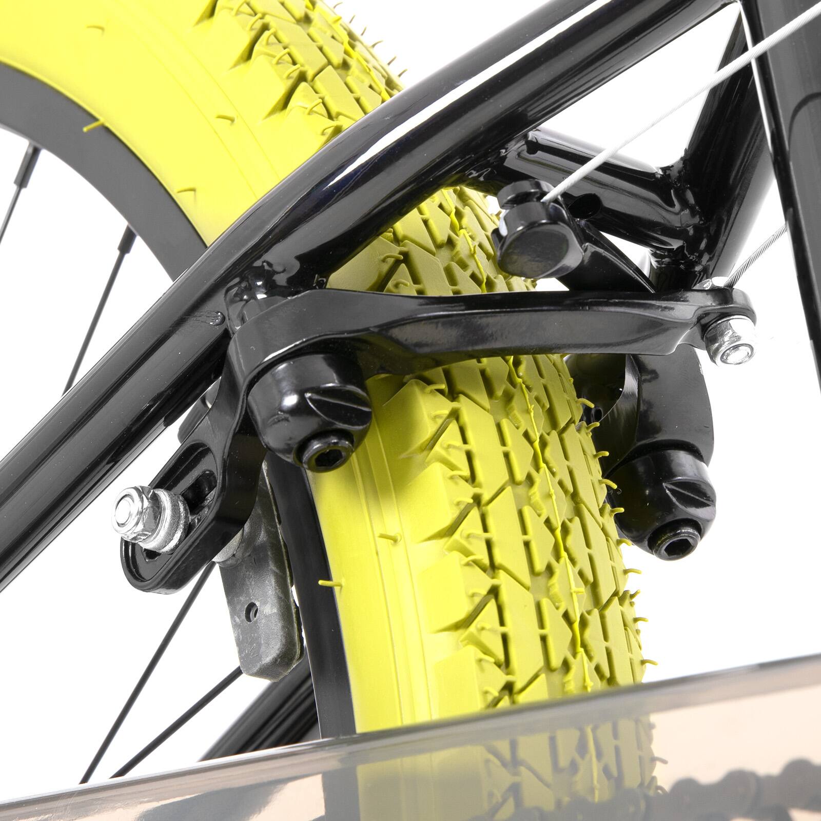 Alt View 7. JOYSTAR - JOYSTAR Brockway Freestyle Kids BMX Bike 24" Kids Bicycles for Ages 9-12, Girls Boys Beginner-Level Riders 2 Pegs Yellow - Yellow.